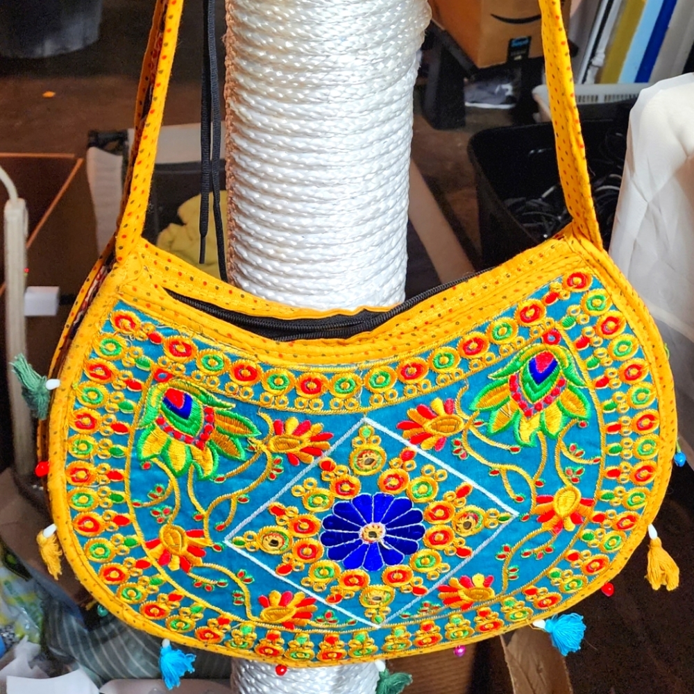Tribe Azure beautiful handmade artisan purse